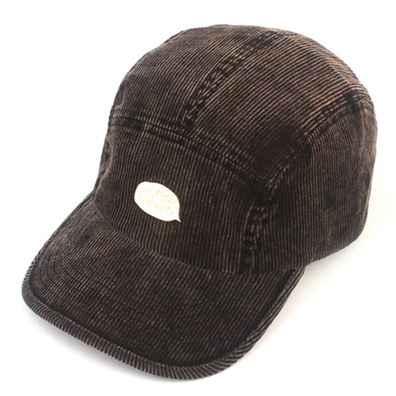 Universal Chemistry Washing Corduroy Black Campcap Camp Cap