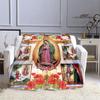 Virgin Mary Faith Print Blanket Flannel Soft Comfort Blanket Home Travel Blanket Kids Warm Blanket picnic blanket birthday gift