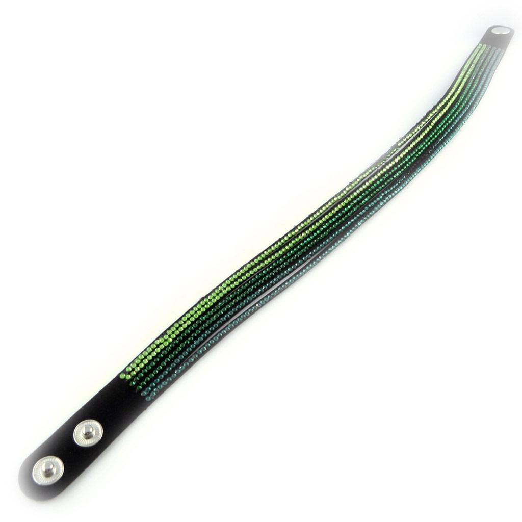 Les Trésors De Lily [L1573] - Bracelet Créateur 'Sissi' vert (2 tours)