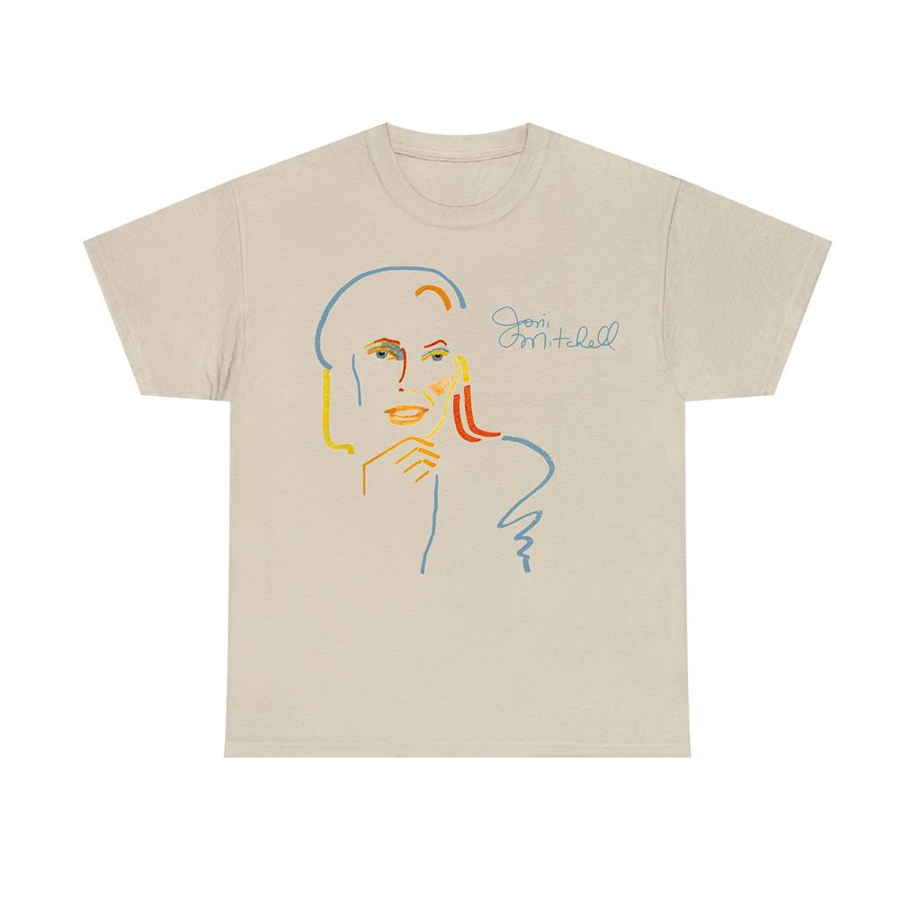 Joni Mitchell Album T-shirt Sand Short Sleeve All Sizes 1F590