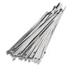 200Pcs Stainless Steel Cable Tie 4.6mm Width Hose Zip Tie Self Locking Set Kit for Wire Line
