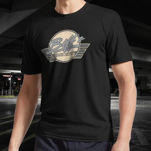 Biff s Auto Detailing Distressed Logo T-Shirt Funny Logo American Men s T-Shirt S