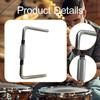 Adjustable Rack Clamp for Drum Stands, Cymbal Holders, Double L-, Holders; Zinc Alloy Design;