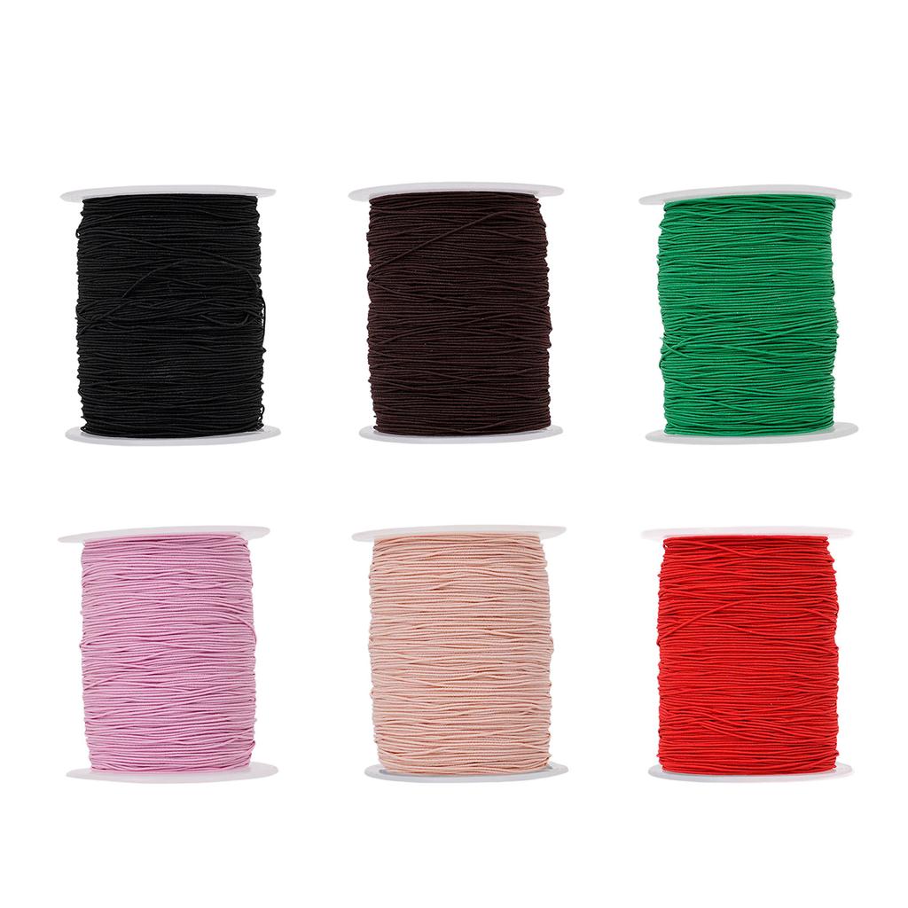200 Yards Braided Cord Chinese Knot Cord Decorative Thread String Elastic Cord Packing String Bracelet Beading Thread