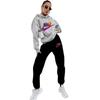 Damen Europäischer & Amerikanischer Street Style Hoodie Sweatshirt Set - Lässiger Zweiteiler Pullover für Outdoor Sportbekleidung