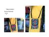 Crossbody Embroidered Womens Ethnic Canvas Handbag With Double Layer For Phone And Coins