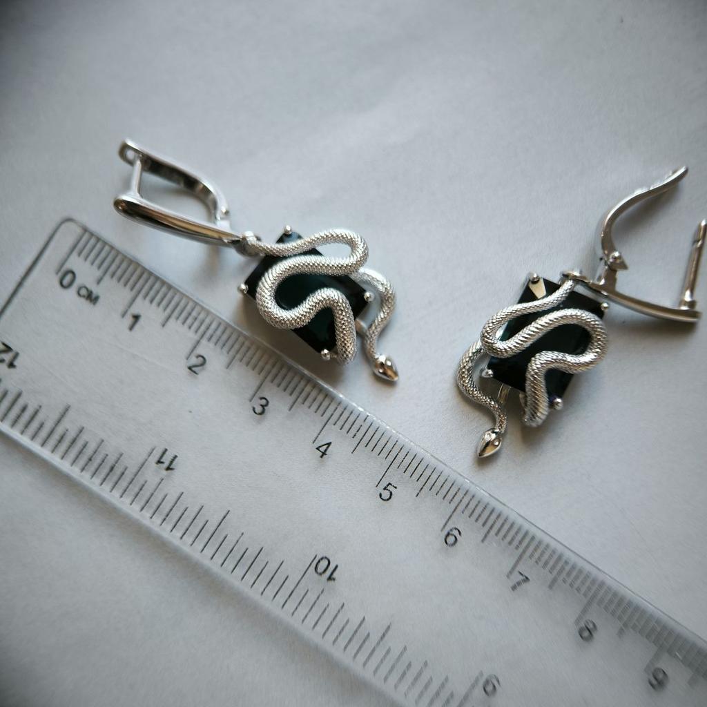 Silberohrringe mit London Blue Topas 11.733ct (2178309)