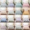 Rabbit Summer Flower Bear Print Airconditioner Quilt Solid Color Bedroom For