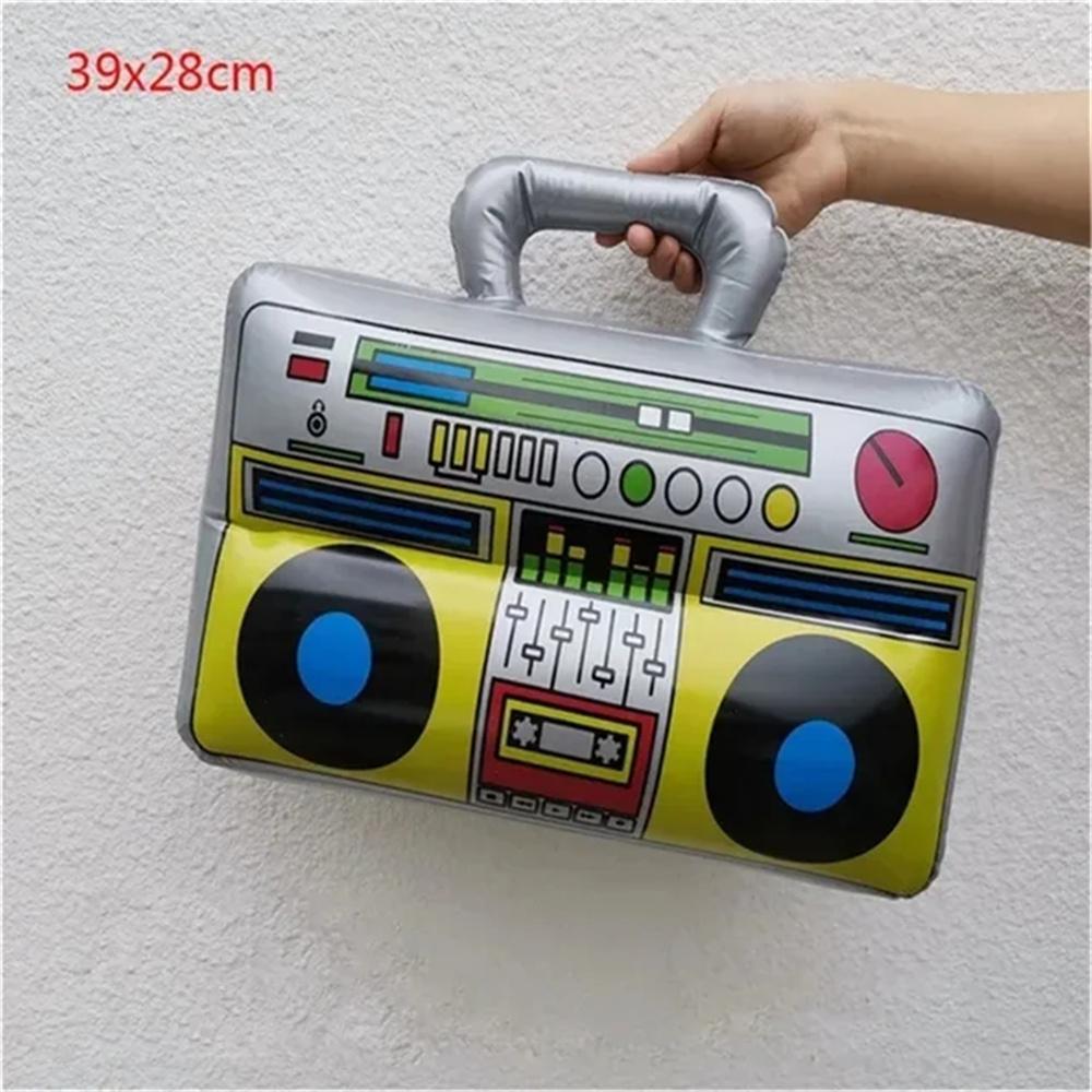 

Надувной радио бумбокс Надувные микрофоны Тематика 80-х 90-х Украшения для тематической вечеринки Реквизит Тематика хип-хопа Дискотека Вечеринка по случаю дня рождения Other