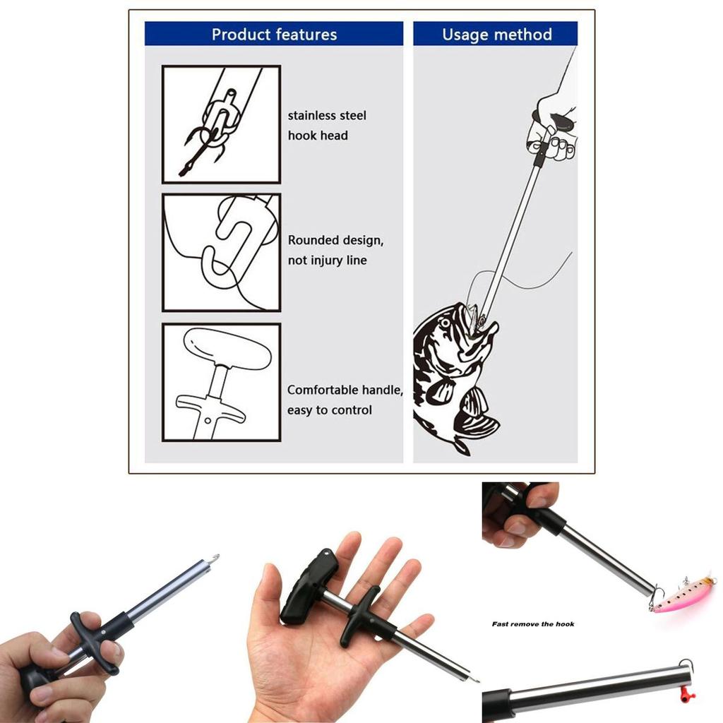 Premium Quality Easy Fish Hook Remover With Ergonomic Design For Safe Fishing