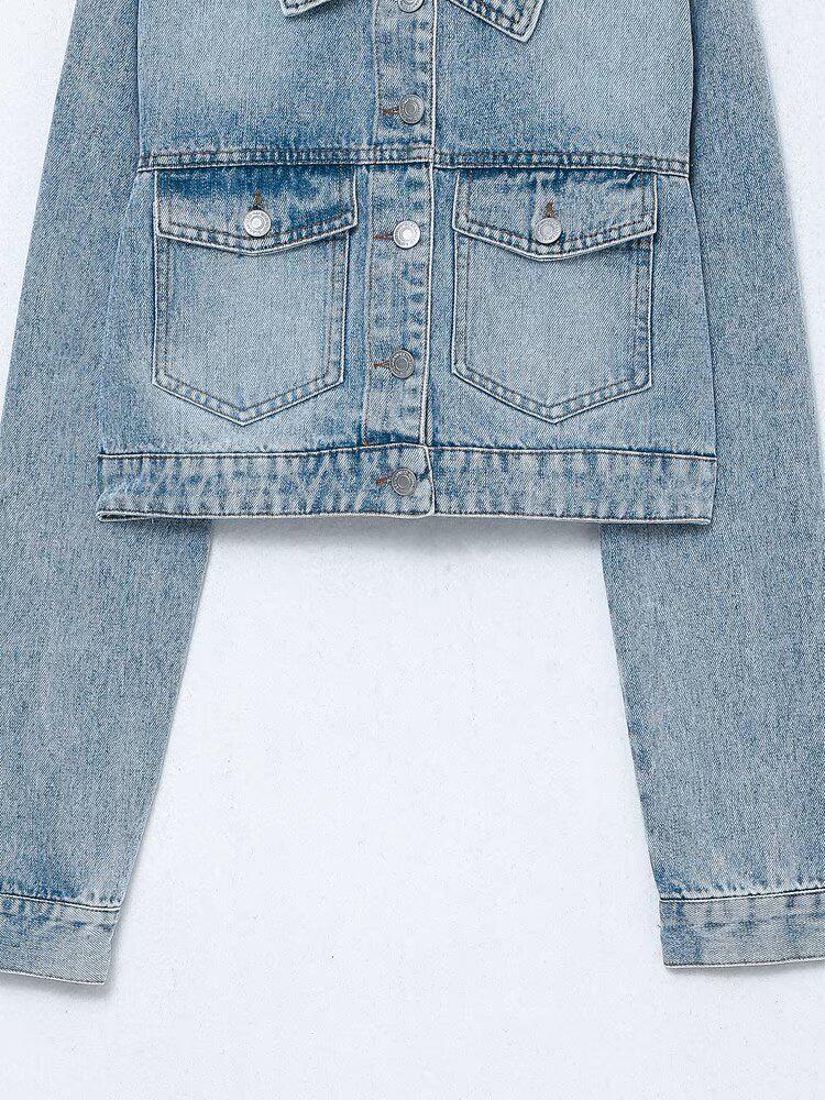 European & American Retro High Street Women's Casual Denim Jacket