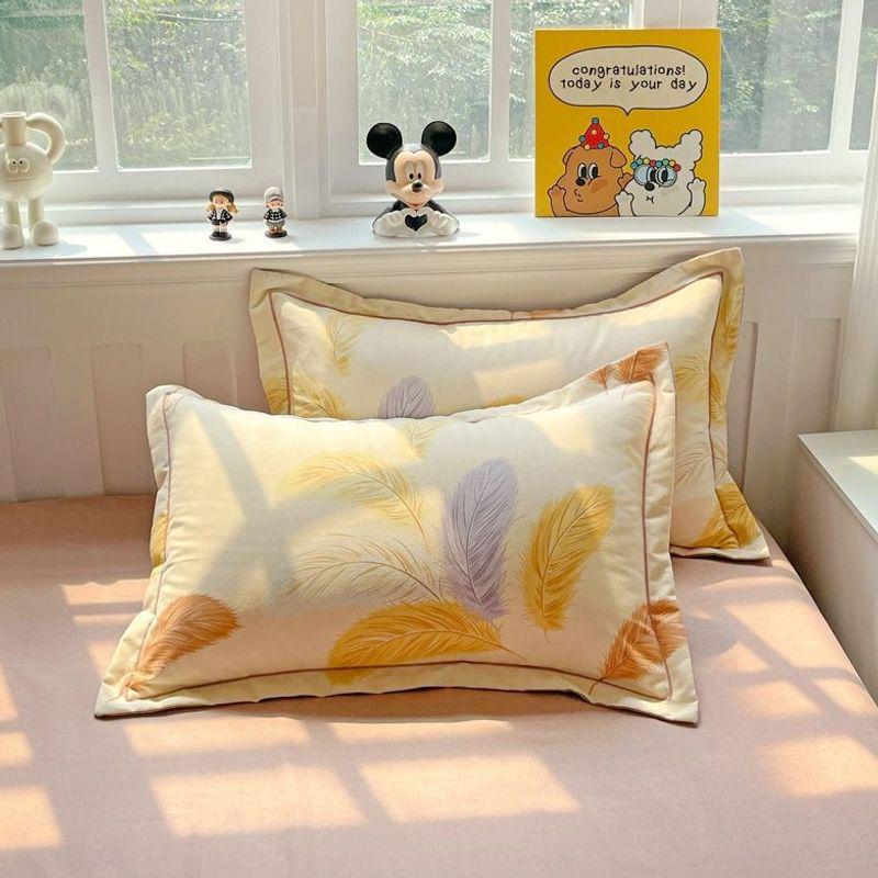 Soft Skin-Friendly Brushed Cotton Envelope Pillowcase, 48x74cm - Available In Single or Double Size