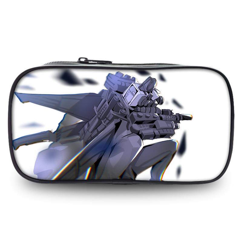 Skibidi Toilet Unique Pen Case Fashionable Polyester Unisex For Use School