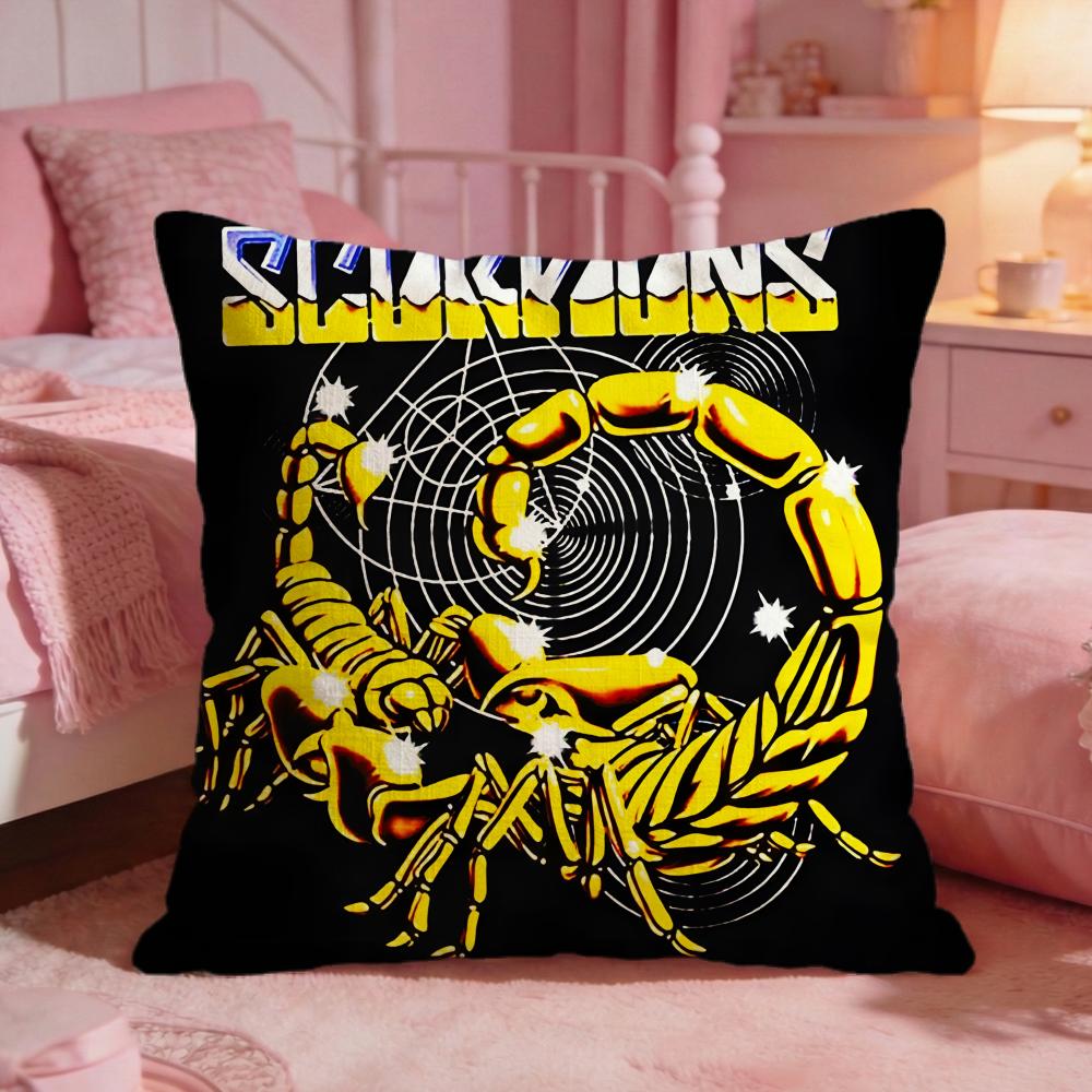 Scorpions Band Hot Cushion Cover Premium Comfort Reversible Pillow Cove Two In One Design For Any Room  Car Interior