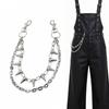 Hip-hop Rivets Pants Chain Metal Trousers Chain Fashion Key Chain  For Men Women