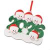 Handmade Snowman Couple Holiday Decoration Resin Materials Decorative Hanging Ornament for Seasonal Display