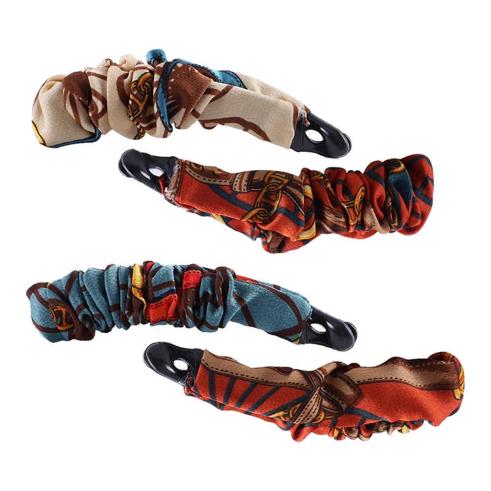 Resin Fashion Design Fabric Banana Clip Vertical Clip Women Hair Accessories Korean Style Hair Wear