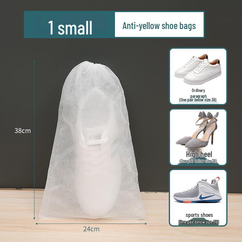 Sun-Drying Anti-Yellow Non-Woven Shoe Covers: Sun-Proof, Moisture-Proof, Dust-Proof Drawstring Storage Bag