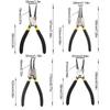 4pcs Multi-function Internal External Pliers Retaining Clips Motorcycle Repair Snap Ring Circlip Pliers Dual-purpose Hand Tools