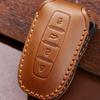 Handmade Crazy Horse Leather Key Cover for Ford Lingyu