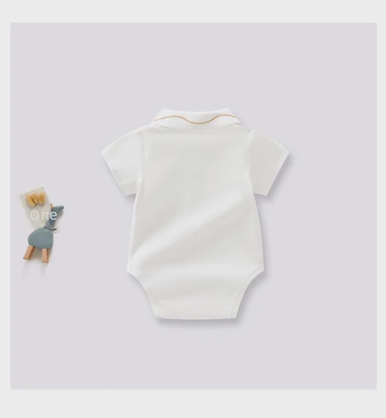 Nordic Trojan Baby Summer Jumpsuit: Lightweight Short-Sleeved Newborn Romper