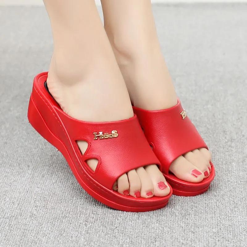 Sandalias Femininas Women Cute Peep Toe Beige Anti Skid Sandals Lady Classic Black Spring Summer Slipper Zapatos De Mujer Ab289