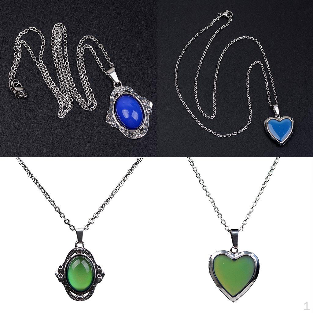 

2 шт. Подвеска-медальон с фотографией, изменение цвета настроения