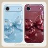 Transparent crystal bow For iPhone 17 Air 16E 15 14 13 Plus 12 mini 17 Pro Max 11Pro XR X 16E 7 8 11 Tempered Glass Phone Case