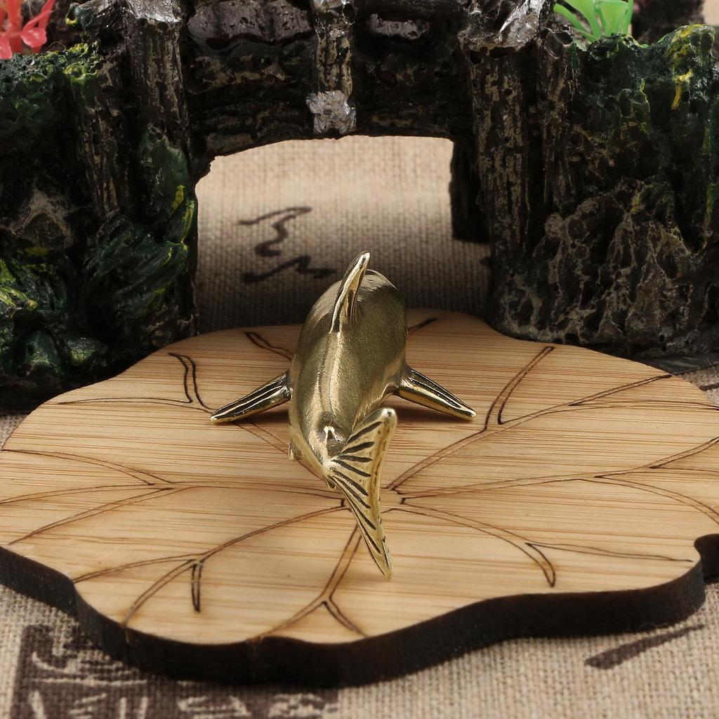 Brass Animal Small Ornament Metal Figurine Tea Pet Desktop Office Desk Decoration Collection of Crafts Home Decor