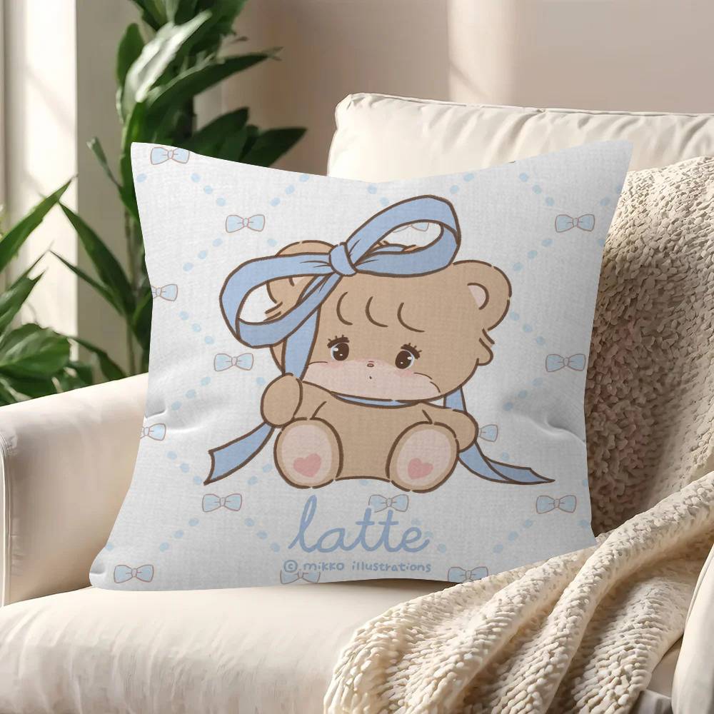 Cute M-Mikko Anime I-Illustrations Personalized Picture Text Home Decorative Pillows Household Gifts 45X45Cm