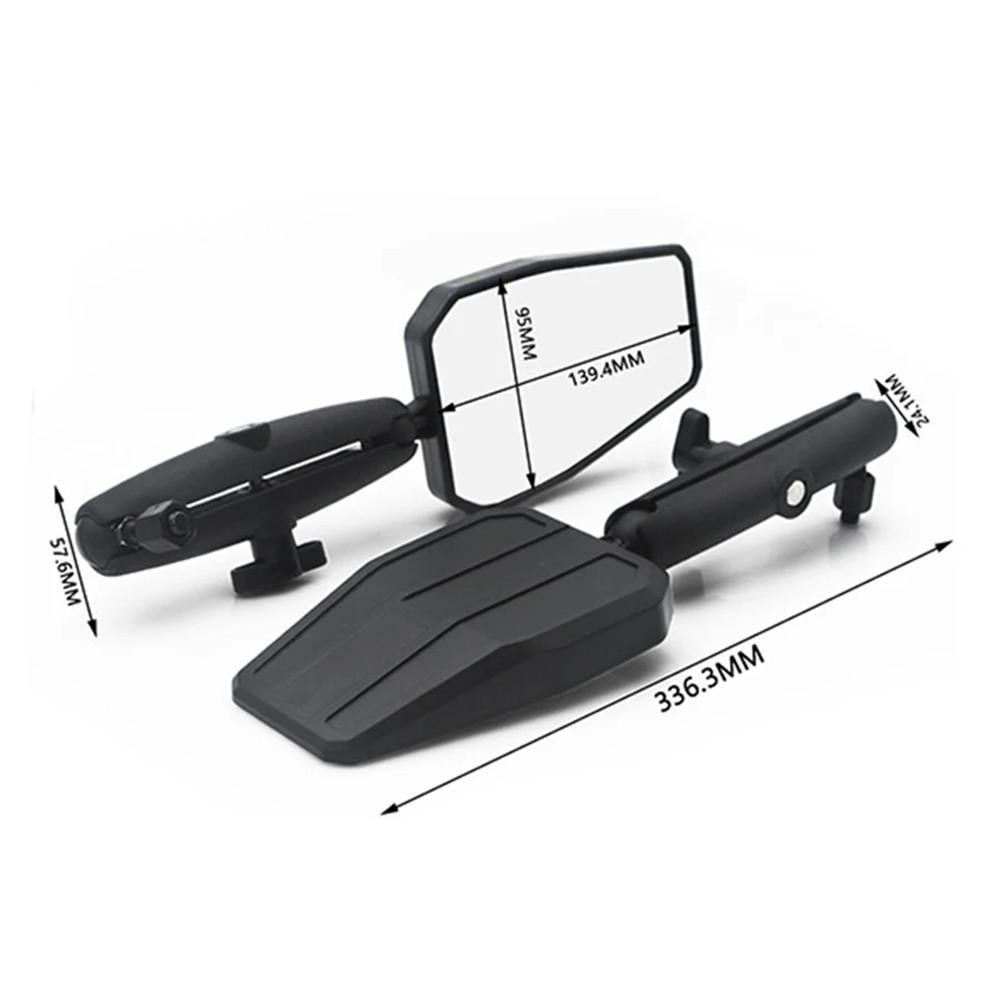 Motorcycle Universal Foldable Rear View Mirror 360 Degree Rotating ADV Motorbike Westwind Off Road Wide View Handlebar Mirrors