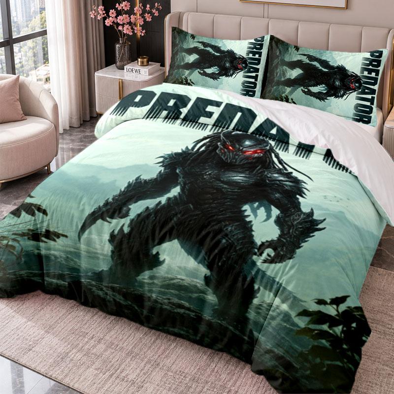 Predator 3Pcs Bedding Set Duvet Cover With Two Pillowcases For Bedroom Home Decoration