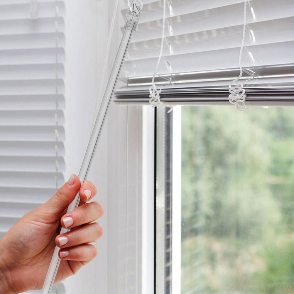 Window Blind Replacement Wand Tilt Rod Transparent Hook Vertical Blinds Control Handle Stick Blinds Rod Blind Wand