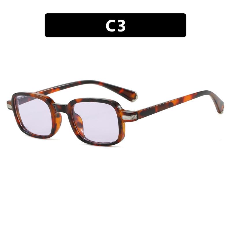 JYL Simple Retro Square Sunglasses UV400 Unisex Small Frame Anti-UV / 9021