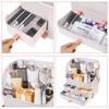 Waterproof and Dustproof Transparent Home Storage Container Skincare Jewelry Case Plastic Cosmetic Storage Box Makeup Organizer