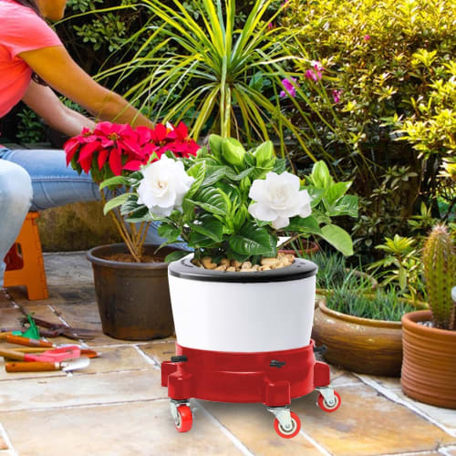 Cube Dolly, Wheeled Cube Wheelbarrow | Cube Dolly Wheeled Cart with Car Wash Bucket | Car Wash Bucket Multi-Function Bucket Holder, Entrance Sealing,