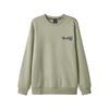 Skechers Sports Alliance Series Simple College Knitted Embroidered Pullover Sweatshirt Unisex Sweatshirt Laurel-Oak Gray L324U106-04AU