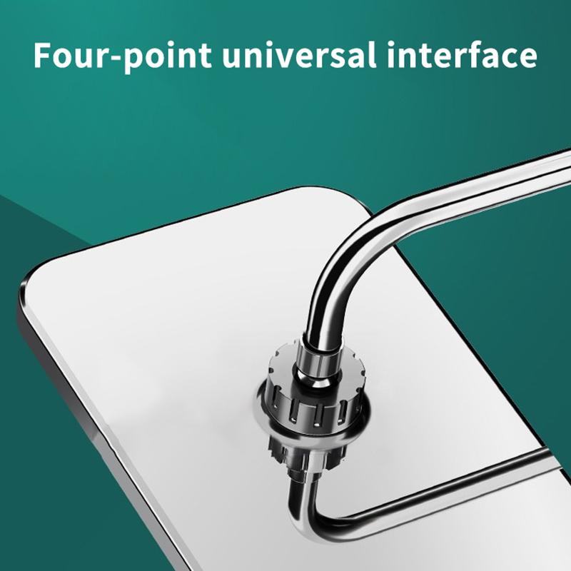 1Pc High Pressure Rainfall Shower Head, Luxury Bathroom Showerhead, Adjustable Angles, Anti-Clogging Silicone Nozzles, Water Sav