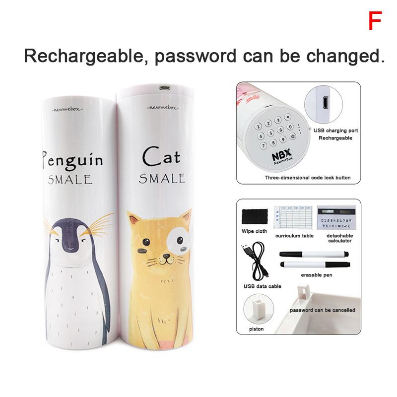 Multifunctional Smart Technology Stationery Box Long Electronic Password + Lock