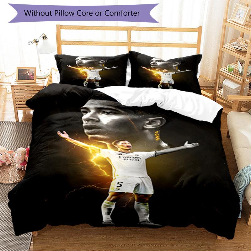 3pcs Bellingham5 Design Cover Set - HD Printed Bedding with 1 Cover and 2 Pillowcases - Perfect for Home and Dorm Decor