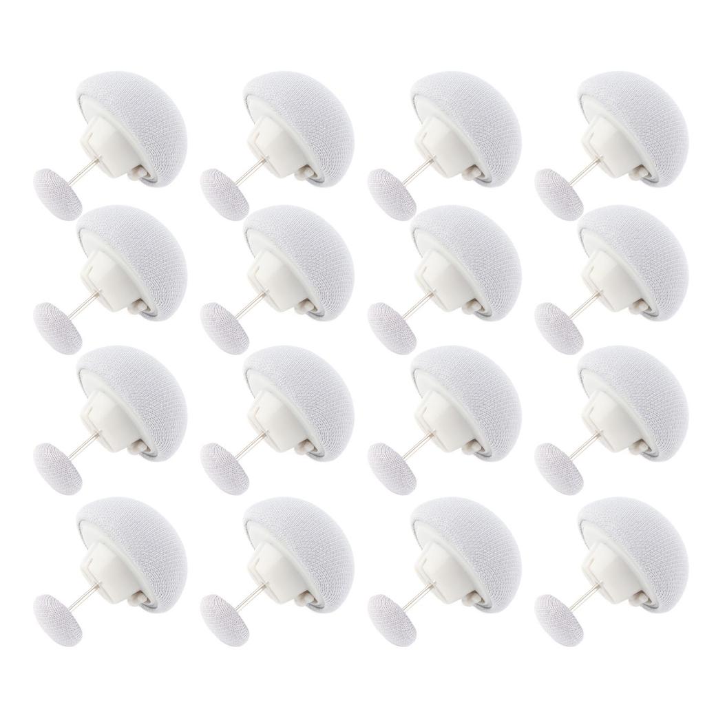 16 STÜCKE Bettdeckenbezug Fixierclip Pilzförmige Stoffnadel Kunststoff Quiltfixierer für Zuhause