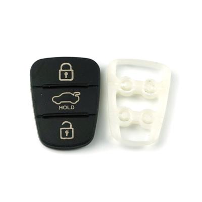BDP1123 Gummi-Pad 3 Tasten Klappschlüssel Fernbedienung Gehäuseabdeckung für Hyundai Tucson IX35 I10 I20 I30 Solaris Kia Rio Ceed K5 Sportage