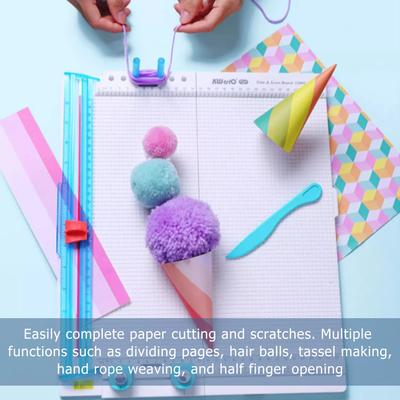 Cutter en Papier 7 en 1 Outil de Rainurage Lames KW-trio 13095 Massicot Rainureuse avec Pliage Papier pour Faire des Photos