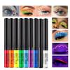 34-color Matte Quick-drying Long-lasting Non-bleeding UV Fluorescent Colored Eyeliner Liquid Pen