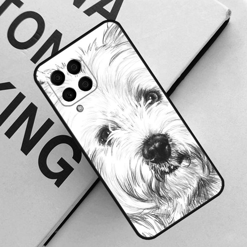 Cartoon Westie Dog For Samsung Galaxy M16 M06 M33 M13 M35 M53 M11 M21 M31 M55 M15 M14 M34 M54 M12 M32 M52 Case