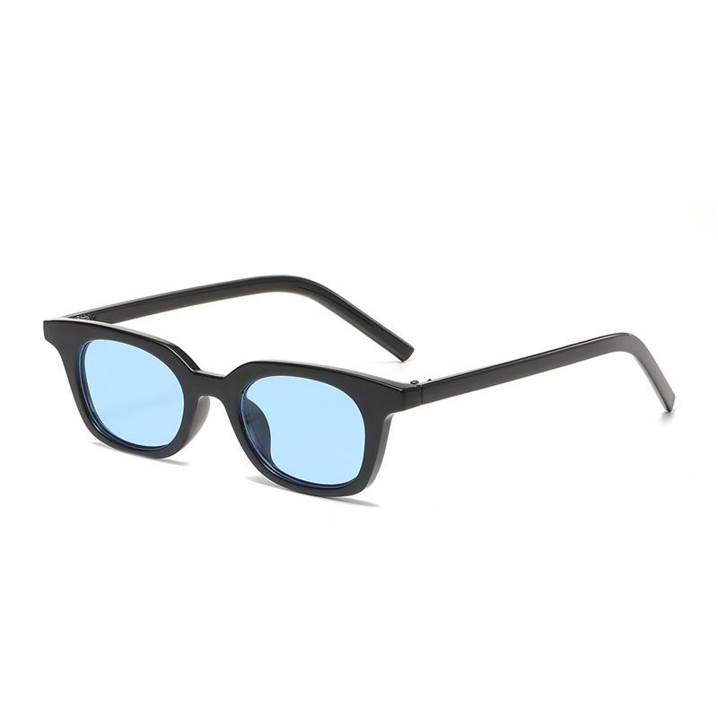 Vintage Square Luxury Brand Designer Thin Small Frame Sunglasses Women For Men Trendy Sun Glasses Punk Hip Hop Pink Shades Uv400