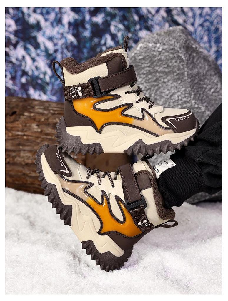 Bobodou Boys' & Girls' Non-Slip Warm Snow Boots for Kids