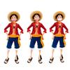 One Piece One Piece Luffy, Smiley Luffy, Monchi D Luffy, Exchangeable Face Luffy Figure Model Ornament Gift