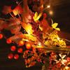 Harvest Festival Maple Leaf & Berry Wreath - Thanksgiving/Halloween Decor