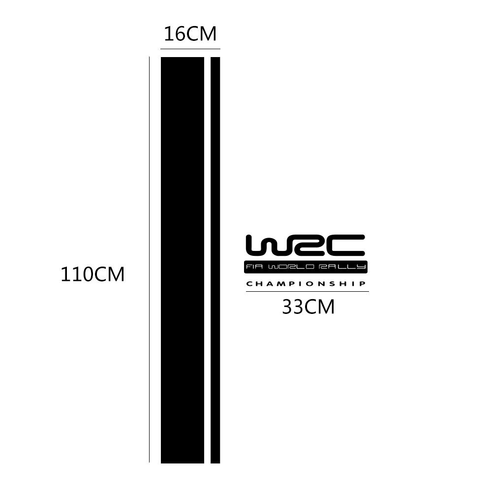 Bilpanser Klistremerker Deksel WRC Tuning Auto Tilbehør For Ford Focus VW Cruze Renault Toyota Nissan Stripe Panser Vinyl Dekaler